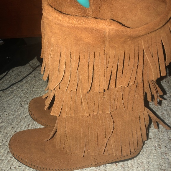 suede indian boots